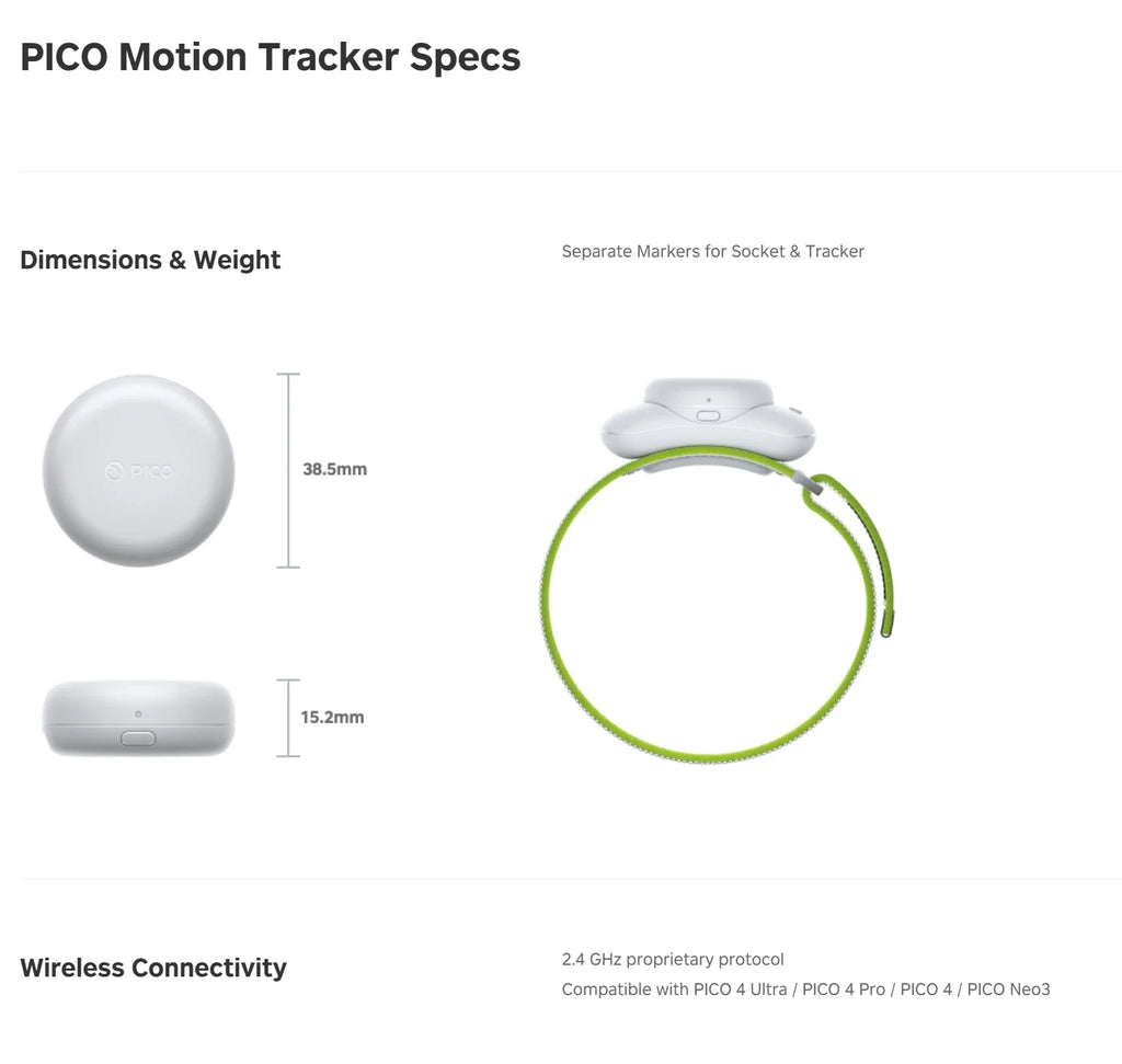PICO Motion Tracker 2nd Generation 2024 New Product Officially Released Full Body Motion Tracking