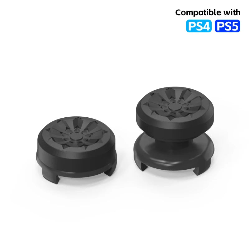 2Pcs Hand Grip Extenders Caps for PS4 Game Controller Gamepad Thumb Stick Grips High/Low Rise Covers For PS4 5,Xbox