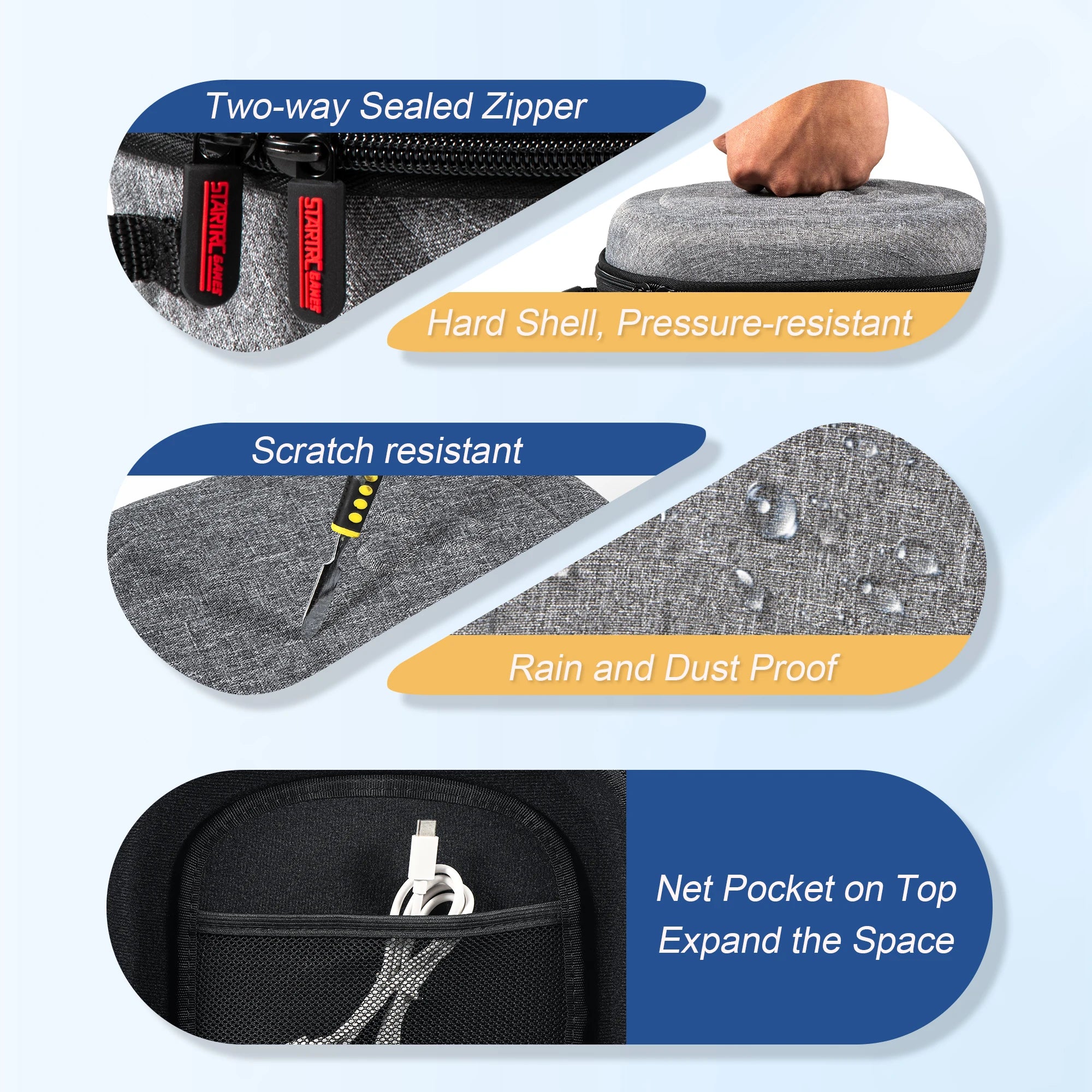 Hard Carrying Case Compatible with Oculus Meta Quest 3S/Quest 3/Quest 2 VR Headset and Touch Controller Accessories Case