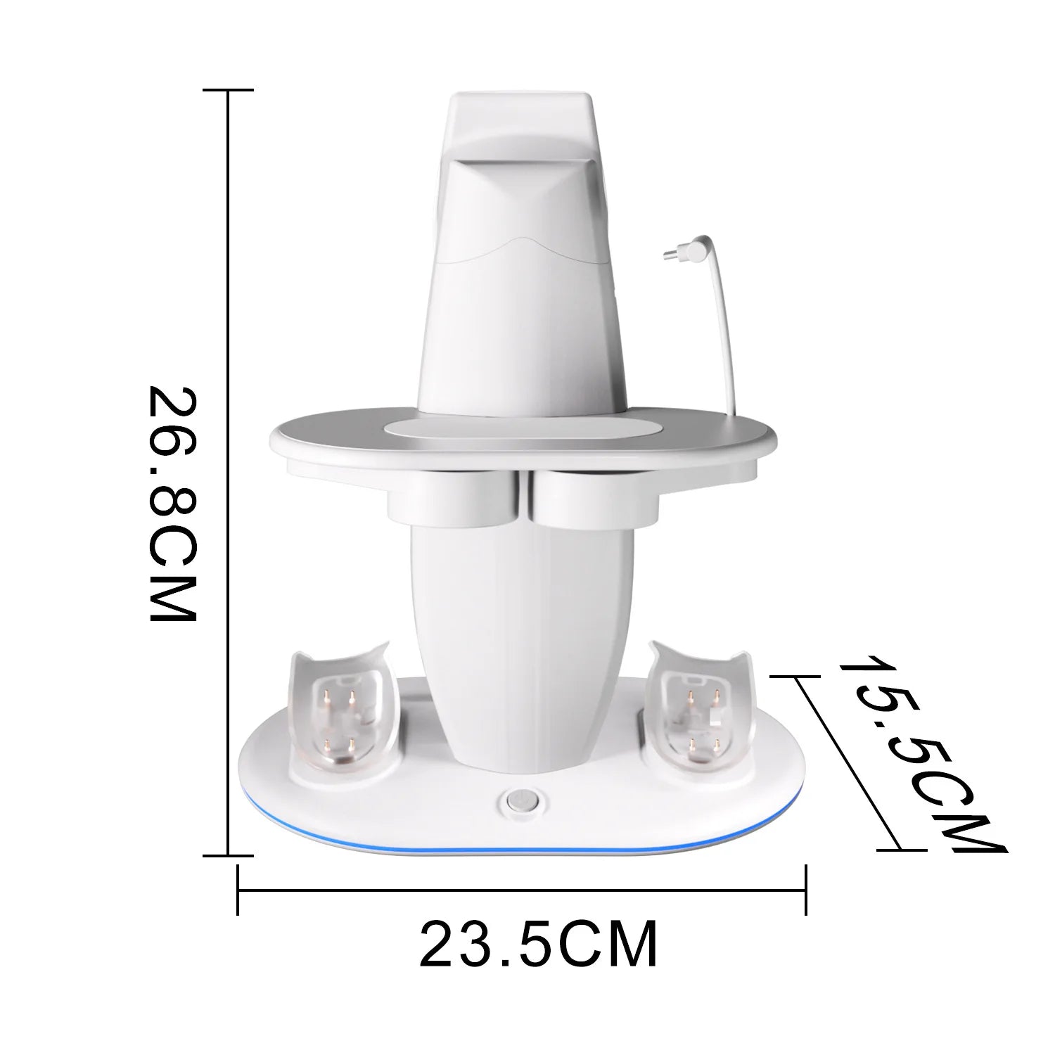 VR Headset Controller Charging Dock for Meta Quest 3S 3 2 VR Display Stand with 2 Rechargeable Batteries Charger Base