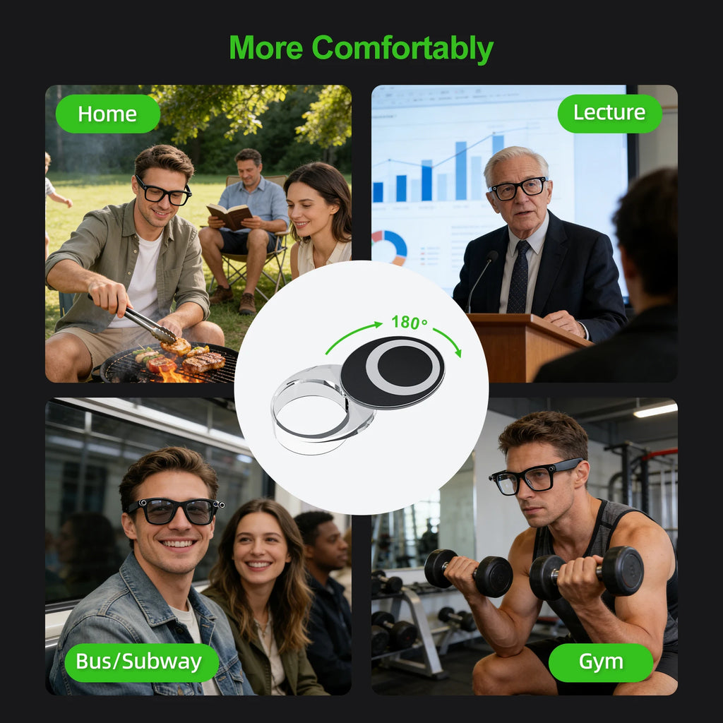 2/4/6PCS For Meta Smart Glasses Rotating Camera Cover for Ray Ban Meta Wayfarer/skyler/headliner Oakley Led Light Cover