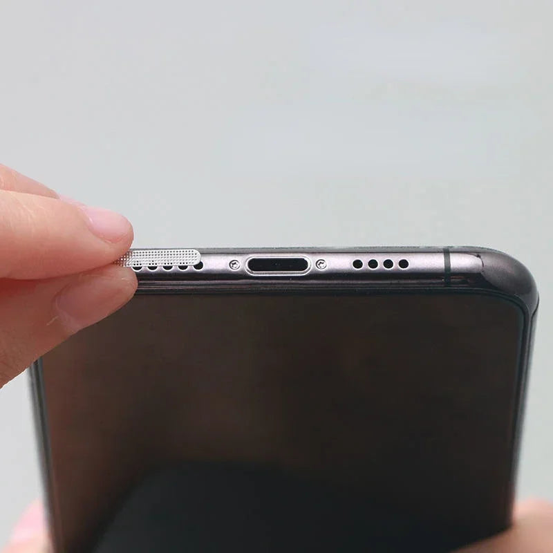 1-12Pcs Universal Metal Mesh Anti Dust Proof Adhesive Net Cover Sticker For IPhone 17 16 15 ProMax 16Plus Speaker Hole Anti-Dust