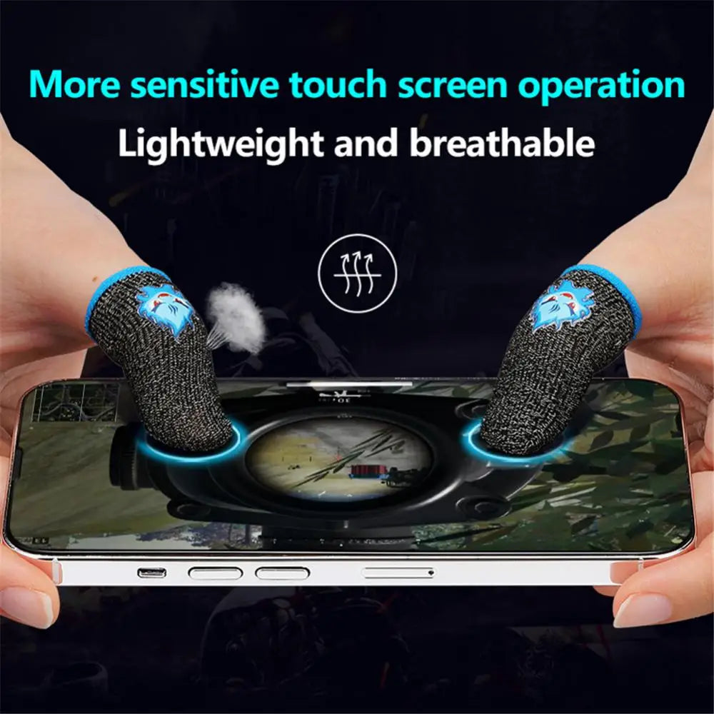 New Mobile Game Touch Screen Finger Sleeve Breathable Gaming Fingertips for PUBG Mobile Game Thumb Gloves 1/2/5/10/20/50 Pairs