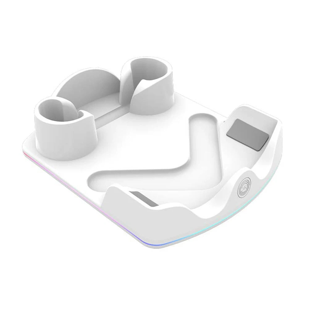Charging Dock for Meta Quest 3S VR Headest Fast Charging Station W/ RGB Light Charging Stand for Meta Quest 3S/Quest 3/Quest 2