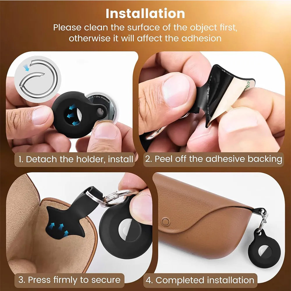 Silicone Protective Case For AirTag Anti-Lost GPS Tracker for Ray-Ban Meta Wayfarer/Skyler/Headliner Glasses Charging Case