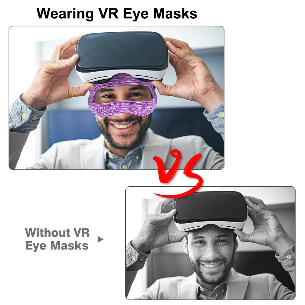 VR Accessories Eye Mask Cover Breathable Sweat Band Padding with Virtual Reality Headsets For Oculus Quest 2 1/Meta Quest 3 Pro