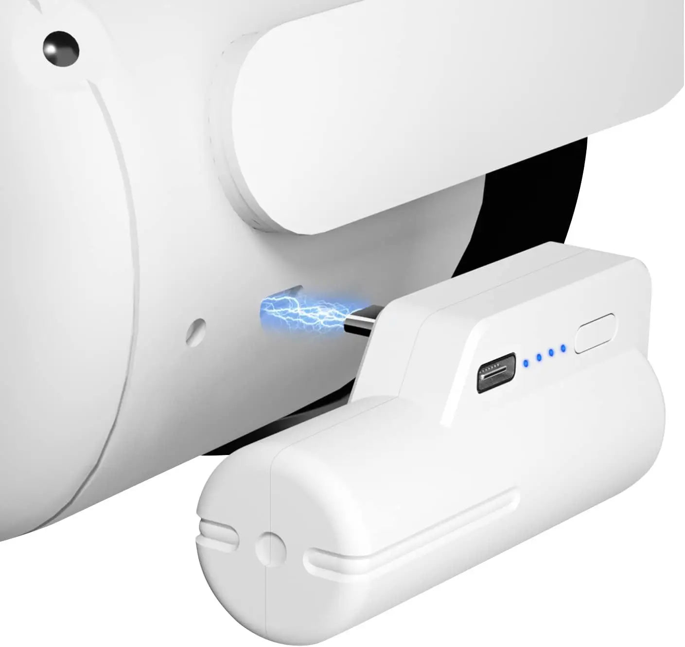 For Meta Quest 2/3/3s external power bank battery life power supply VR headset accessories fully compatible 5000mAh