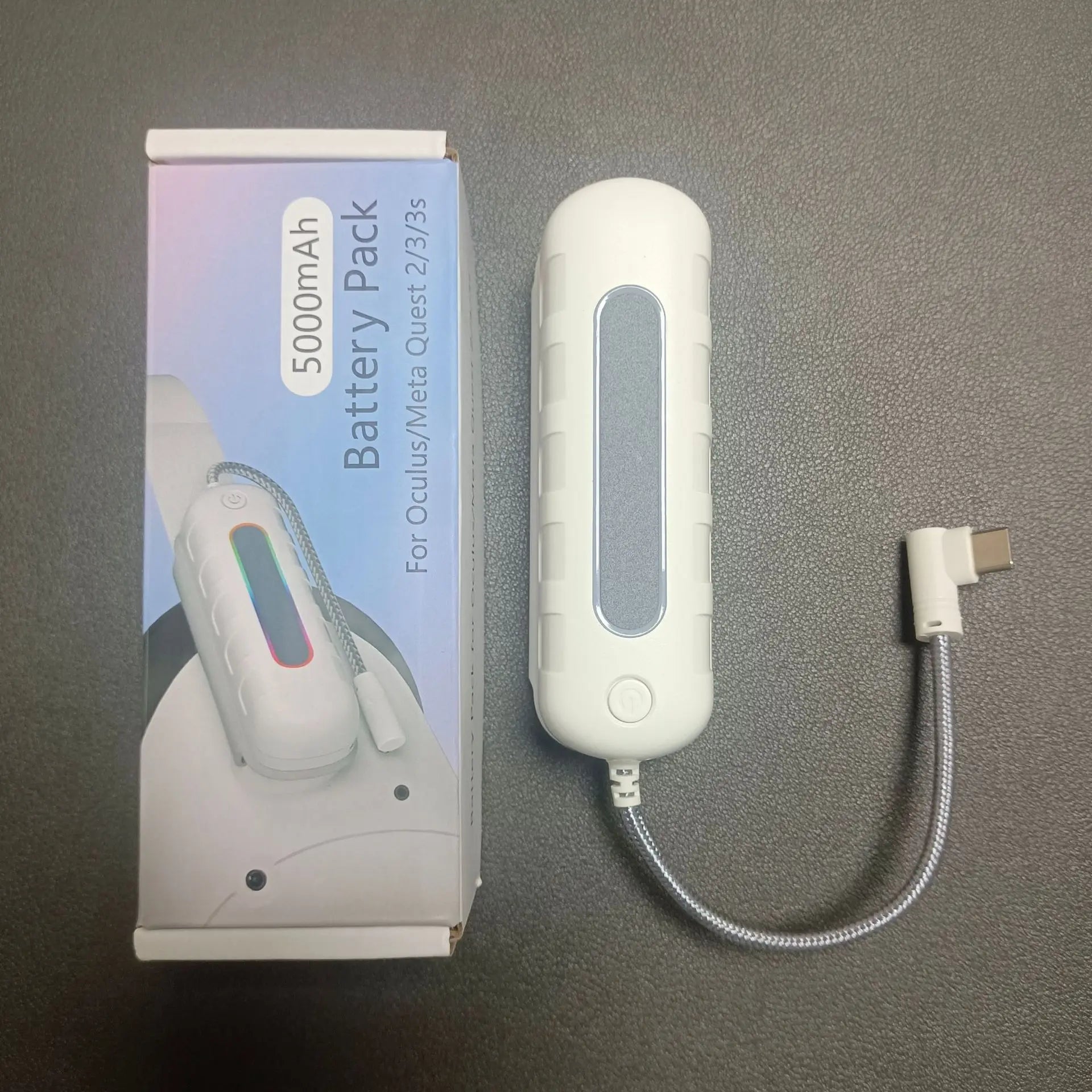 For Meta Quest 2/3/3s external power bank battery life power supply VR headset accessories fully compatible 5000mAh