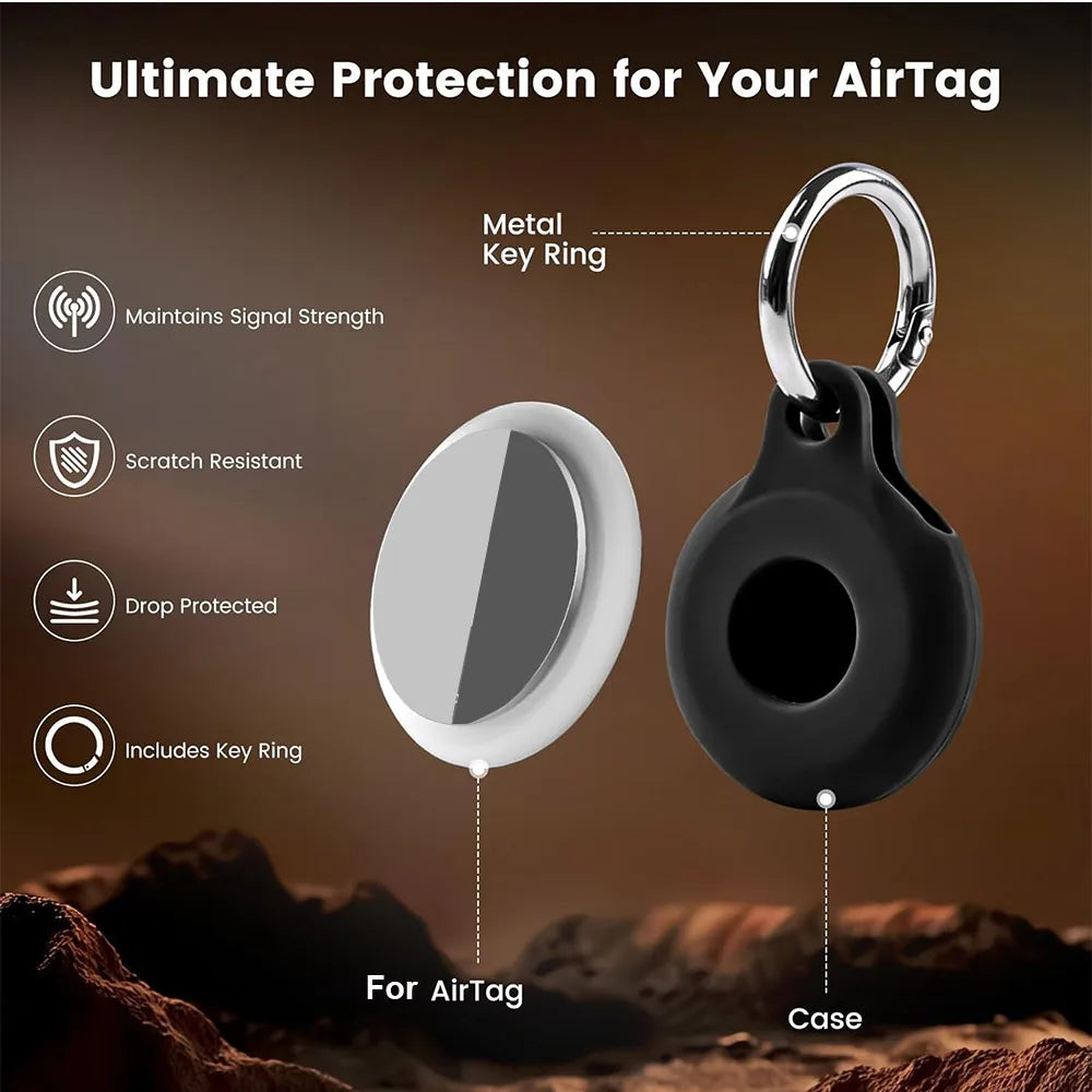 Silicone Protective Case For AirTag Anti-Lost GPS Tracker for Ray-Ban Meta Wayfarer/Skyler/Headliner Glasses Charging Case