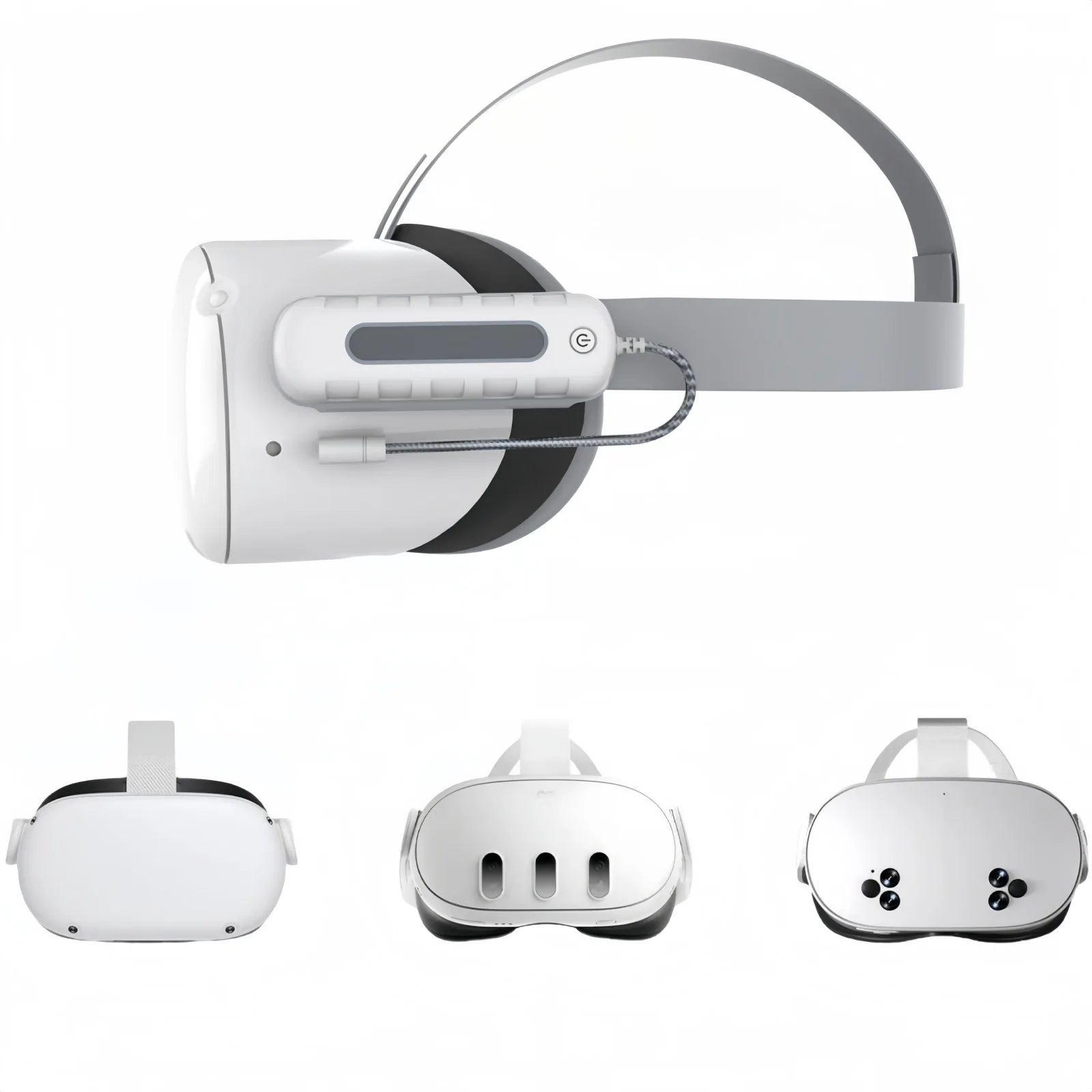 For Meta Quest 2/3/3s external power bank battery life power supply VR headset accessories fully compatible 5000mAh