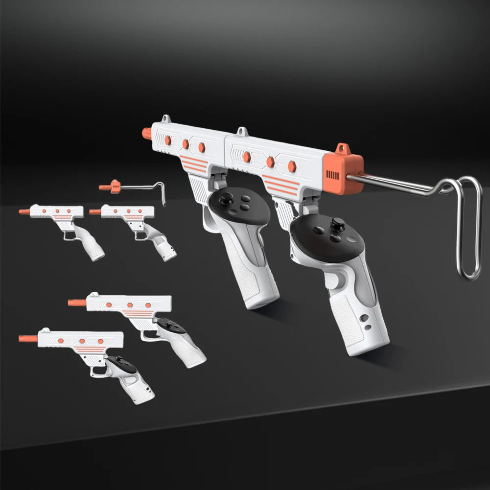 VR Shooting Game Accessories for Meta Quest 3/3S VR Controller Stock Detachable Rifle Adapter ABS Enhanced Immersion for Quest 3