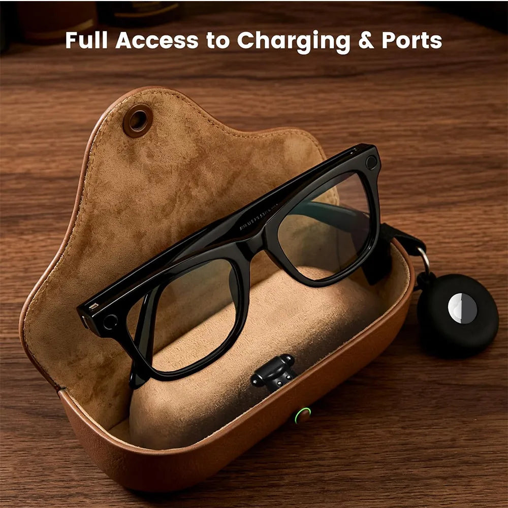 Silicone Protective Case For AirTag Anti-Lost GPS Tracker for Ray-Ban Meta Wayfarer/Skyler/Headliner Glasses Charging Case