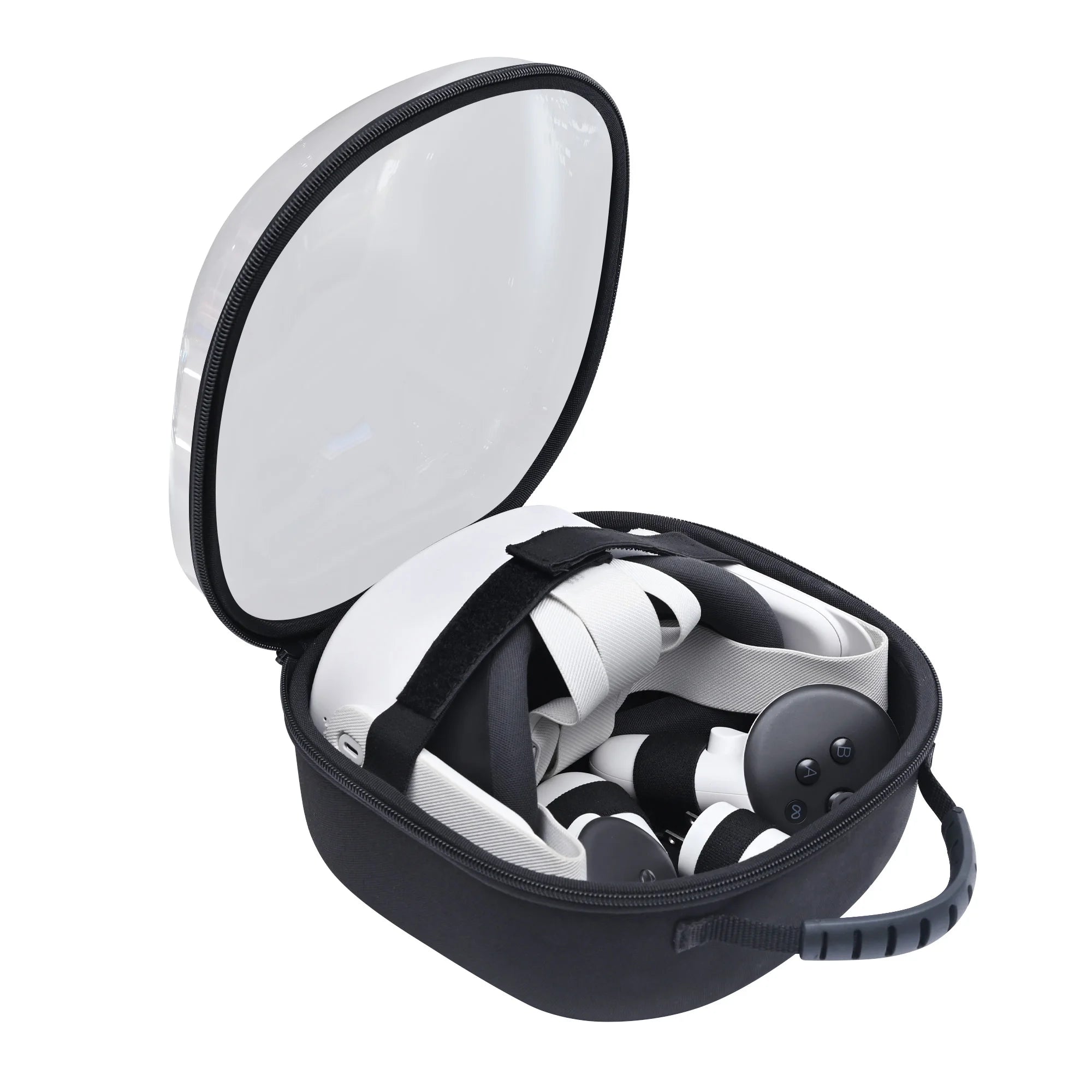 Hard Carrying Case Compatible with Oculus Meta Quest 3S/Quest 3/Quest 2 VR Headset and Touch Controller Accessories Case