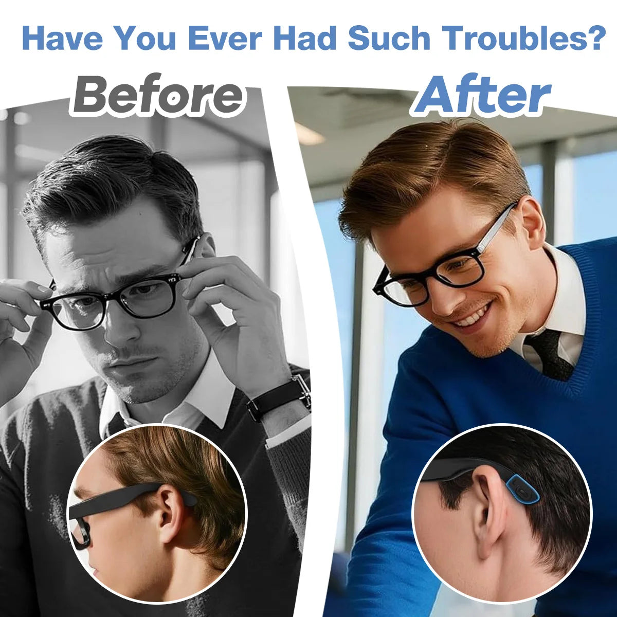 Eyeglass Ear Grip For Ray-Ban Meta Wayfarer/Skyler/Headliner&Gen 2 Smart Glasses Accessories Anti-Slip Silicone Elastic Retainer