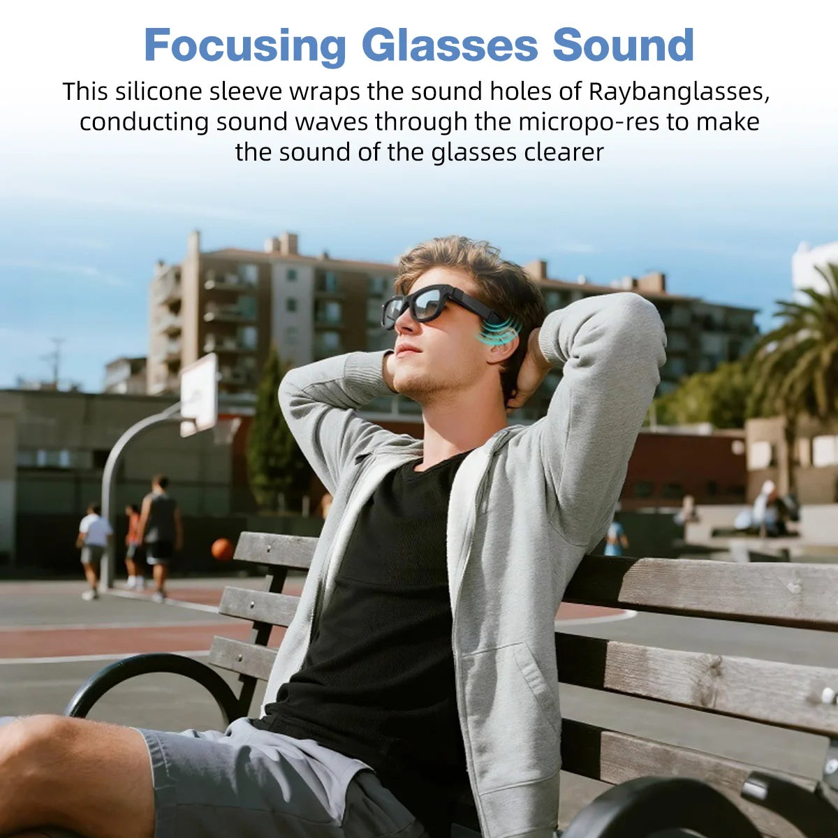 Eyeglass Ear Grip For Ray-Ban Meta Wayfarer/Skyler/Headliner&Gen 2 Smart Glasses Accessories Anti-Slip Silicone Elastic Retainer