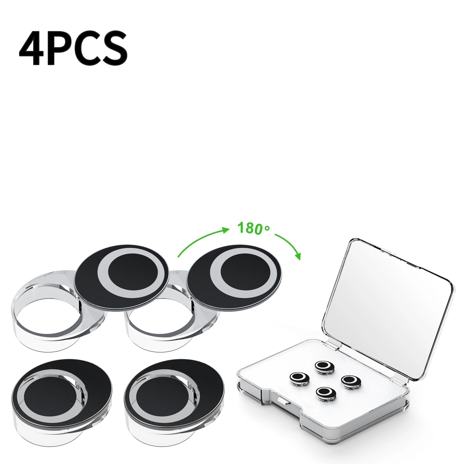 2/4/6PCS For Meta Smart Glasses Rotating Camera Cover for Ray Ban Meta Wayfarer/skyler/headliner Oakley Led Light Cover